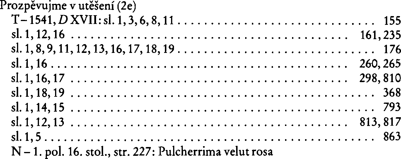 Informace o písni 2e: Prozpěvujme v utěšení