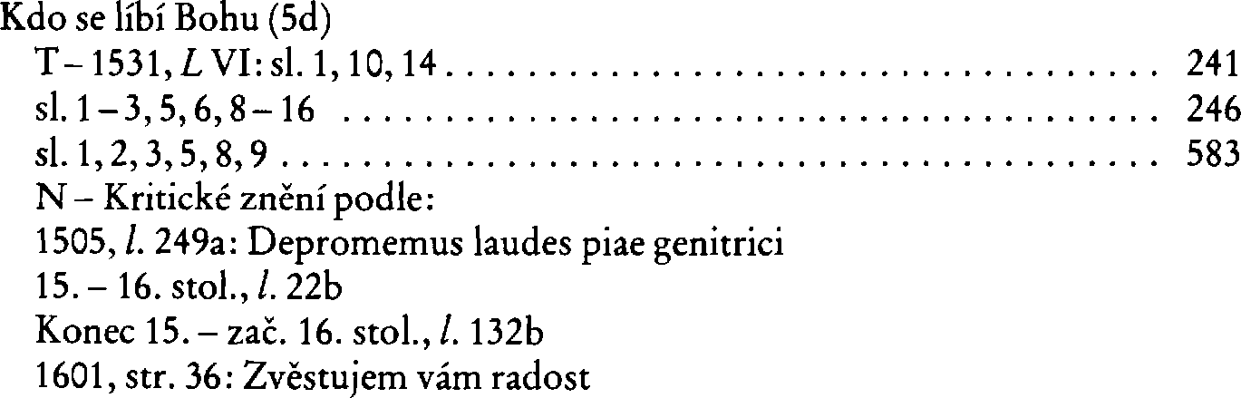 Informace o písni 5d: Kdo se líbí Bohu