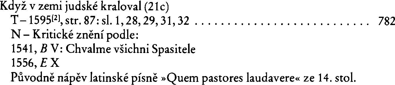 Informace o písni 21c: Když v zemi judské kraloval