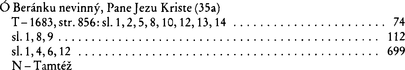 Informace o písni 35a: Ó Beránku nevinný, Pane Jezu Kriste