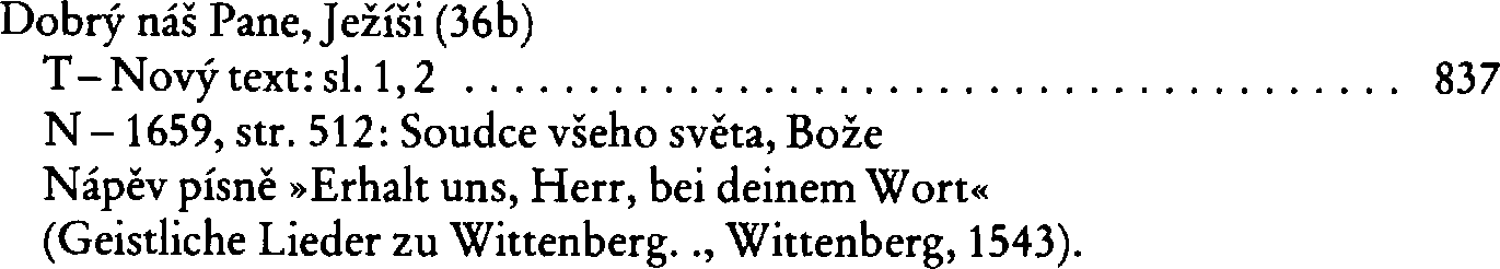 Informace o písni 36b: Dobrý náš Pane, Ježíši