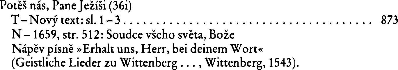 Informace o písni 36i: Potěš nás, Pane Ježíši