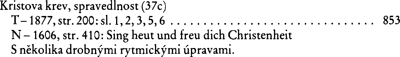 Informace o písni 37c: Kristova krev, spravedlnost