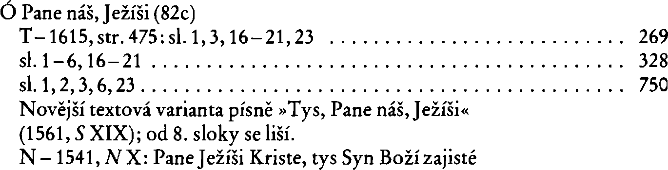 Informace o písni 82c: Ó Pane náš, Ježíši
