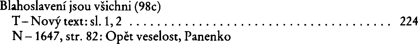 Informace o písni 98c: Blahoslavení jsou všichni