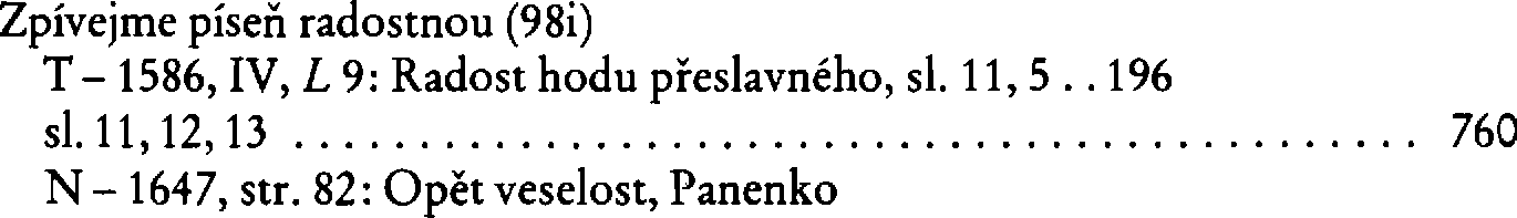 Informace o písni 98i: Zpívejme píseň radostnou