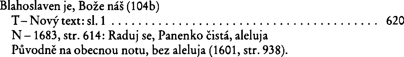 Informace o písni 104b: Blahoslaven je, Bože náš