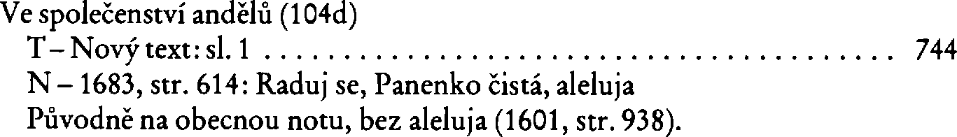 Informace o písni 104d: Ve společenství andělů