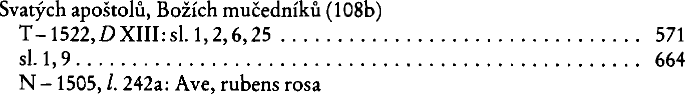 Informace o písni 108b: Svatých apoštolů, Božích mučedníků