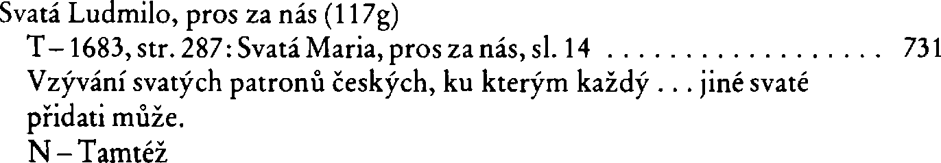 Informace o písni 117g: Svatá Ludmilo, pros za nás